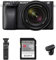 Sony Alpha 6400 | APS-C Mirrorless Camera with Sony 16-50 mm f/3.5-5.6 Power Zoom Lens (Content Creator kit Microphone Edition including: Bluetooth Shooting Grip, Memory Card and Microphone)
