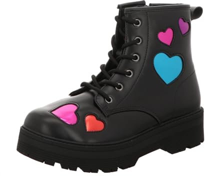 Skechers Gravlen Hi Metallic Heart, Stivaletto, Black, 33.5 EU