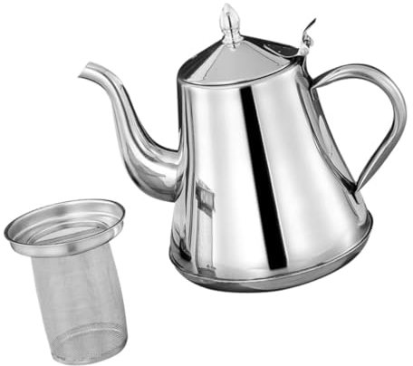 Cabilock Tetera De Metal Hervidor De Metal Multiusos Cafetera Inoxidable Diseño Ergonómico