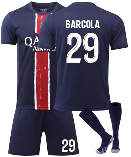 Generisch Fußball Trikot Fußballt Hause/Auswärts Fußballtrikot für Kinder Herren Jungen Fussball Jersey Football Trikots Sportshirt Junge Football Training T-shirts