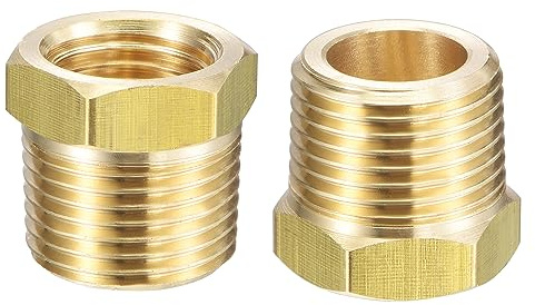 QUARKZMAN 2 Stück Reduzieradapter 3/8 BSPT männlich x 1/4 NPT weiblich