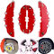 Brake Covers, 2 Pairs Brake Caliper Covers, Red Style Front & Rear Caliper, Heat-Resistant High Precision Car Disc Protector for Wheel Hub, Cover