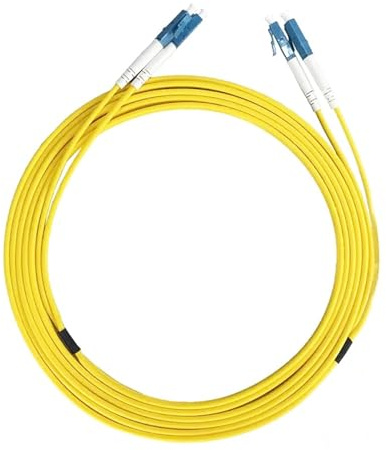 HAIZHI Glasfaseranschlüsse Single Mode Double Core Konverter Patchkabel LC/UPC-LC/UPC Durchmesser 3,0 mm Fibra Optica(5M LCupc to LCupc)
