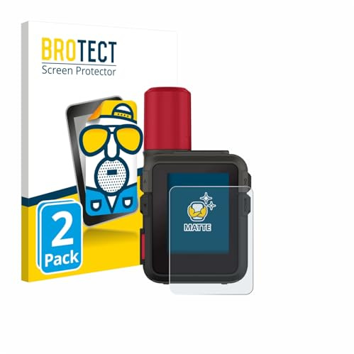 BROTECT Schutzfolie für Garmin inReach Mini 3 Plus | 2 Stück Entspiegelnder Displayschutz Made in Germany Matte Displayschutz-Folie Anti-Reflex Anti-Fingerprint Einfache Montage