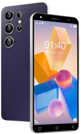 LilCost Cheap 4G Smartphone,2GB RAM+16GB ROM/up to 128GB, 5.0 inch HD Display, Dual SIM Dual Camera,Android 10.0 OS,Wifi,Bluetooth,FM,GPS Mobile Phone (S25Ultra-Dark Purple)