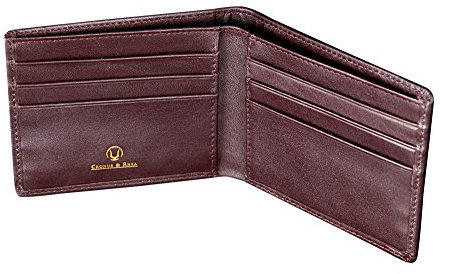 Cronus & Rhea® | Luxus Geldklammer aus exklusivem Leder (Ladon) | Kartenhalter - Kartenetui - Geldbeutel - Geldbörse | Echtleder | Mit eleganter Geschenkbox | Herren - Damen (Dunkelbraun)