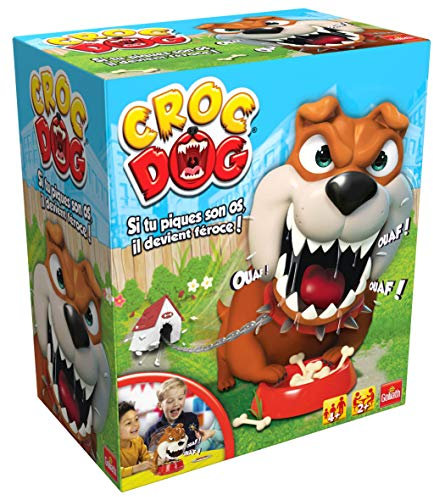 Croc Dog – Gesellschaftsspiel für Kinder ab 4 Jahren – stechen Sie die Knochen des Croc Dogs, Bevor er aufwacht, Spiel mit Geschwindigkeit und Geschicklichkeit, Spielen mit Familie oder Freunden, für