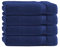 Class Home Collection Frottee Gästetücher 30x50 cm 4er Pack 100% Baumwolle Navy