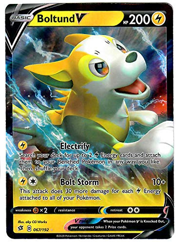 Pokémon Boltund V 067/192 - Ultra Rare - Schwert und Schild Rebel Clash - 1 Stück