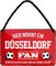 schilderkreis24 - Blechschilder Fan Hängeschild für Fußball Begeisterte Deko Artikel Schild Geschenkidee (Hier wohnt ein Düsseldorf Fan 18x12cm)