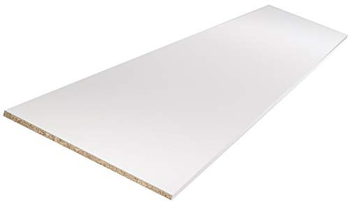 Tablette mélaminé blanc 2500 x 500 x 18 mm - PEFC 75%