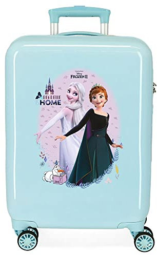 Disney Frozen Arendelle Is Home Kabinentrolley Blau 38 x 55 x 20 cm Hartschale ABS Kombinationsverschluss seitlich 34 l 2,66 kgs 4 Doppelrollen Handgepäck