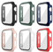 Haojavo Funda Protectora Compatible con Apple Watch 42mm, 6 Piezas Protector 2 en 1 Duro PC Carcasa Y HD Cristal Templado para iWatch Serie 3/2/1 42 MM Accesorios Case para Mujeres y Hombres