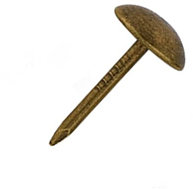 100 Stück Polsternägel, grüne Bronze-Oberfläche, Nägel, Nadeln, Reißzwecken, Reißzwecken, für Sofa, Weinkoffer, Schmuckschatulle (7 mm x 13 mm)