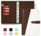 Onlyesh Budget Planner, 6 Löcher PU Leder Ringbuch, Budget Binder mit Einzigartiger Schnappschnalle, für A6 Budgetblätter, Binder Taschen und Bargeld (Braun)