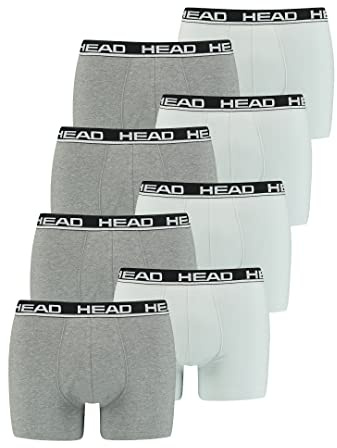 HEAD Men Boxershort 841001001 Basic Boxer 8er Pack, Farbe:012 - Grey Combo, Bekleidungsgröße:L