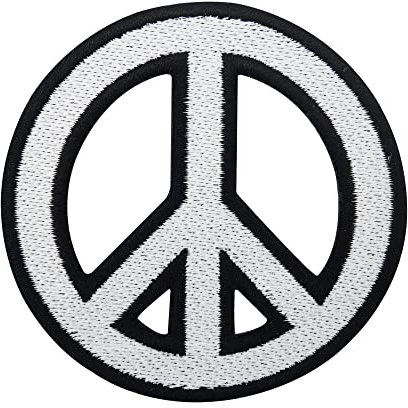 Finally Home Peace Zeichen Patch zum Aufbügeln | Hippie Sign Patches, Frieden Bügelbild, Make Love not War Aufbügler, Aufnäher