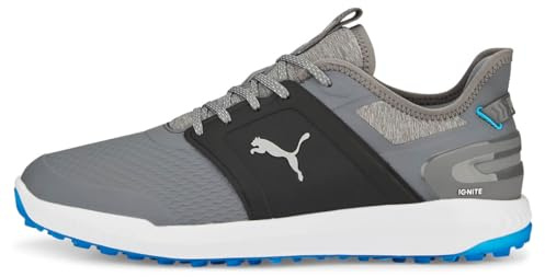 PUMA Ignite Elevate Golfschuh für Herren, Quiet Shade PUMA Silver, 42.5 EU