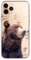 SmartGiftShop American Wildlife Animals Case Splatter Art CLEAR Phone Cover Case Exclusive Artwork for iPhone 13 - Brown Bear