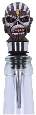 Nemesis Now Officially Licensed Iron Maiden Book of Souls Bottle Stopper, Silver, 10cm