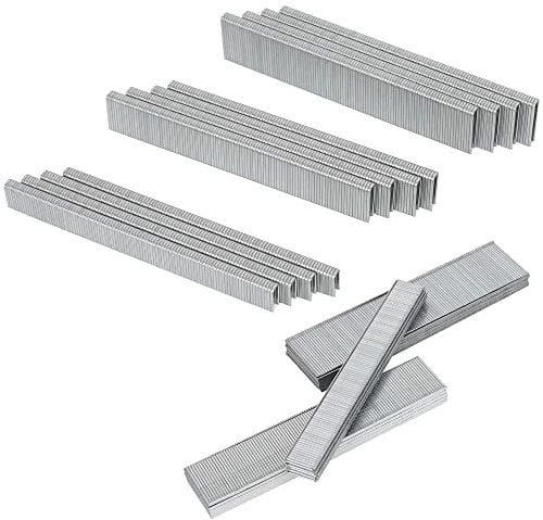 HW HAMWOO 18 Gauge 4200PCS,1/4 Narrow Crown Staples (1/2,3/4,1)and Brad Nails (5/8,1,1-1/4),18GA Nail Gun Nails Assorted, Suitable for Most Brand of 18 Gauge Pneumatic and Electric Brad Nailer