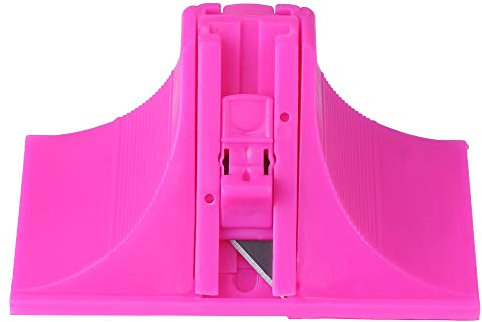 Yunxwd Passepartout Schneideplotter - Bidirektionaler Karton Präziser Passepartout Cutter mit 45 und 90 Grad Klingen für Kunst Bilderrahmen Karton Papier Leder Vinyl (Rosa)