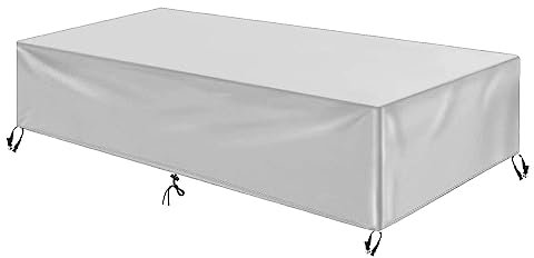 Flyace Abdeckung Gartenmöbel Wasserdicht 320x160x100cm Multi Größe Abdeckplane Gartenmöbel 600D Schutzhülle Gartenmöbel Abdeckung Winterfest Sets Tische und Stühle