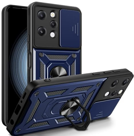 betterfon Handyhülle für Xiaomi Redmi 12 | Stoßfest & Kratzfest | Mit Kameraschutz, Anti-Fingerabdruck & robustem Panzerschutz-Design | Blau