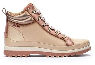 Pikolinos Deportivos en Cuero Vigo para Señora Color Marfil