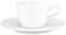 Seltmann Weiden Nori Home Espressotasse mit Untertasse, Espresso-Set aus klassischer Tasse und Kombiuntertasse mit Randrelief, 90 ml, Porzellan