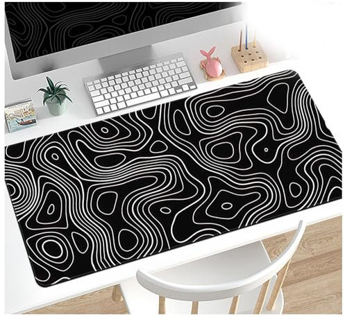 FUELIX Ensemble De Tapis De Souris pour Clavier, Grand Tapis De Souris De Jeu, Tapis De Souris Gamer, Tapis De Souris Gaming, Tapis Caoutchouc pour PC Gamer Ordinateur A19,900 * 400 * 3mm