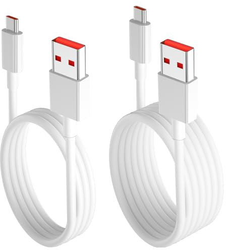 120W Cable USB Tipo C (1M / 2M) para Xiaomi Redmi Note 14 13 Pro+ 13T Pro 12T 11T POCO F7 Ultra F4 GT, 6A Carga Turbo Rápida USB a USB C Cable 67W para Redmi Note 14S Pad 7 Pro POCO X6 Pro Mi 11 Lite