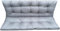 IN WOHO Hollywoodschaukel Auflage Outdoor Sitzkissen Gartenbankauflage Bankauflage Wasserabweisend Gartenbank Sitzkissen Bank Gartenbank Auflage Bankkissen Sitzauflage Bank 180x60x50 Grau