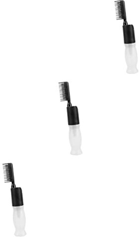 Healeved 3stücke Hair Dye Applicator Bottle Mit Wurzelkamm Haarfärbe Gleichmäßige Anwendung Abnehmbar Und Leicht Nachfüllbar Für -färbungen Und Haarölanwendungen