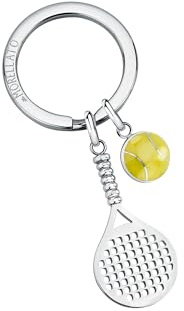 Morellato Portachiavi Uomo in Acciaio, Smalto, Collezione SPORT, Tennis - SU8627