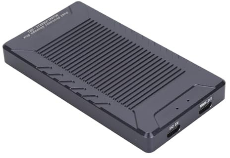 Doppio Box SSD M.2 NVMe NGFF , Dissipatore di Calore in Lega di Alluminio, Custodia Esterna Tipo C 10 Gbps con 2 Alloggiamenti per SSD M.2 2230 42 60 80, USB 3.2 Gen2