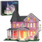 Millionspring Ensemble de Blocs de Construction de Palais Rose avec Lumière LED, Kit de Construction de Modèle de Maison, Aadeau Créatif pour Filles, Fans, Enfants et Adultes (1349 pièces)