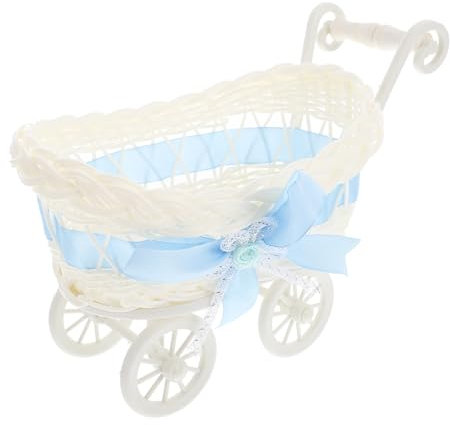 HAPINARY 2st Party Geflochtene Körbe Spielzeug Für Kleinkinder Korb Spielen Süßigkeiten Behandeln Spielzeug Für Den Schreibtisch Spielzeuge Geflochtene Kinderwagen Dekoration Pp Sky-blue