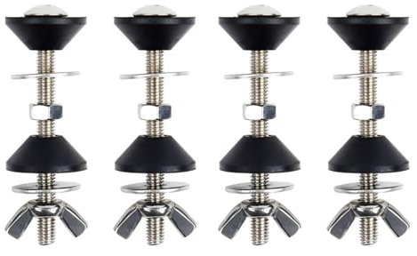 4Pcs Toilet Fixing Kit, Toilet Cistern Bolts Toilet Tank Fixing Kit, Stainless Steel Toilet Close Coupling Toilet Cistern Bolts for Toilet Close Coupled Toilet Kit for Toilet Close Coupled Toilet Kit