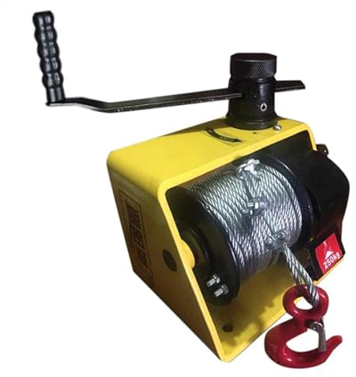 YQVEOT Treuil Manuel, Grue de Construction treuil Manuel 250KG treuil Tracteur palan avec treuil autobloquant Petit pour Le remorquage de remorque, de Bateau ou de VT