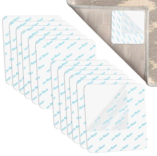 12 Stück Teppich Antirutschunterlage，Antirutschmatte für Teppich，Teppichstopper-rutschfeste，Anti rutsch für Teppichh