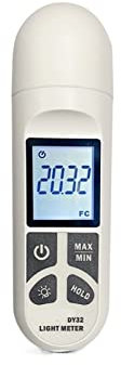 Lichtmessgerät, Lichtmesser, 200.000 LUX Lichtmesser Fotografie Digital Light Meter Integrierte Lichtmesser Lux/FC Light Meter Umweltprüfgerät Lichtmesser Breites Anwendungsspektrum