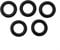 Pressure Washer O-Ring Quick Release Hose Male End to Trigger Set of 5 Replacement Seals for Pressure Washer Hose Connector Plastic Black Easy Installation