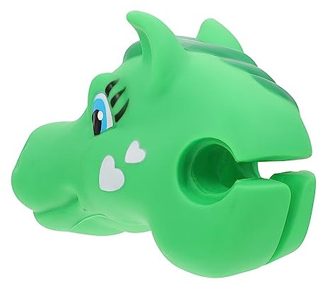 GALPADA Kreativer Cartoon-Pferde-Kopf-lenkerverzierung Aus Hochwertigem Silikonmaterial Passend Für Kinderfahrräder Dreiräder Und Rollerlenker Als Dekoration Und Geschenkidee