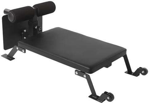 DOPBENT Nordic Curl Bench, Curl Workout Bench, Home Gym Curl Bench Machine with Wheels, Works with 1 & 2 Olympic Weight Plates, Max Hold 100kg, Leg Exercise Machine