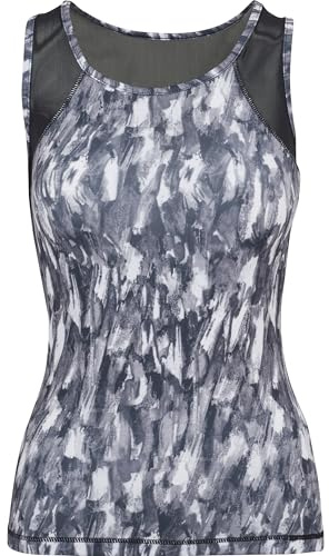 Urban Classics Damen Regular Fit Top Ladies Active Graphic TB2037, Gr. X-Small (Herstellergröße: XS), Grau (Grey 00111)