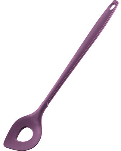 Kochblume Backlöffel | Premium-Silikon & BPA frei| Hitzebeständig | Spülmaschinenfest | 30cm | Farbe: lila