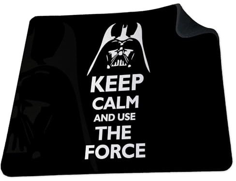 ShopQuality4U KEEP CALM Darth Vader Star Wars soft 5mm Rubber PC Mouse Pad Mat - For Gaming Home or Office