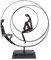 Brillibrum Design Skulptur Freundschaft Polystone Deko-Figur Zusammenhalt Metall Partnerschaft Liebespaar Figur Dekoration Wohnung modern