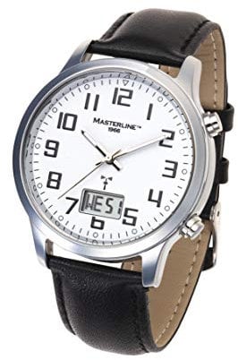 Masterline1966 Funk-Uhr Analog-Digital mit Leder Armband ML06228015